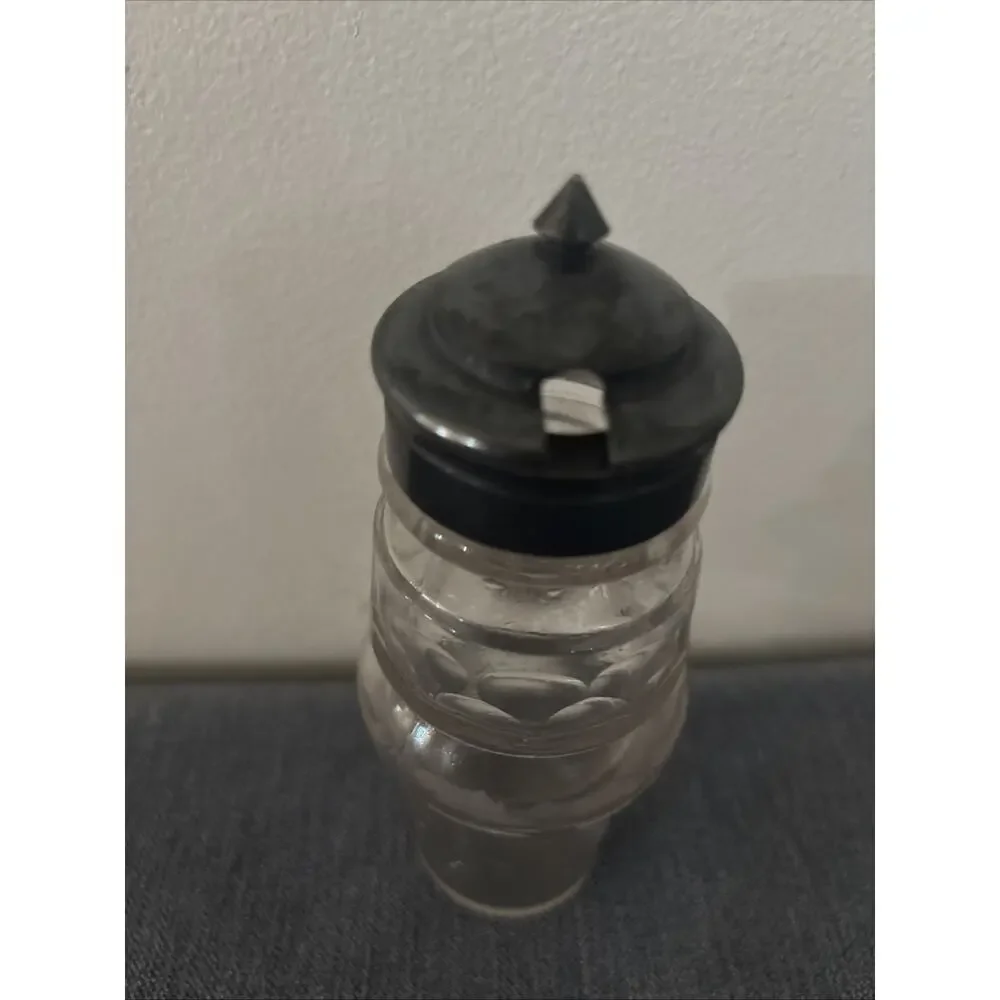 Antique Etched Glass Replacement Bottle Victorian Cruet Condiment or Castor Set